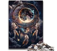 Puzzle 1000 pièces pour Adultes et Adolescents, Contes d'attrape-rêves, Anti-Stress, Vacances à la Maison, avec Affiche et fiche de Questions Assorties, 50x75cm