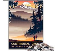Puzzle 1000 pièces pour Adultes et Adolescents Continental Divide, Jouets éducatifs, Jeux Anti-Stress, Superbes Cadeaux et Jouets 50x75cm