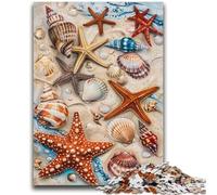 Puzzle 1000 pièces pour Adultes et Adolescents, Coquillages de Plage, Jeux éducatifs, décoration Murale, Cadeaux d'anniversaire et de Noël Uniques, 50x75cm