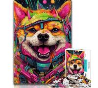 Puzzle 1000 pièces pour Adultes et Adolescents, Corgi Mutant, Aide Le Cerveau à exercer des Jouets addictifs pour cultiver la Patience, décoration Murale (75x50cm)