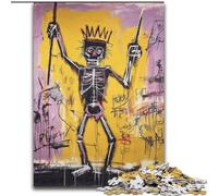 Puzzle 1000 pièces pour Adultes et Adolescents,Corps squelettique de Style Basquiat,Jouet éléphant,Jeu intellectuel,Cadeau d'anniversaire,décoration Murale pour Les 14 Ans et Plus (Taille 50x75cm)