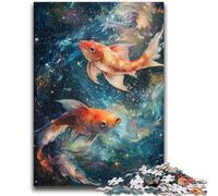 Puzzle 1000 pièces pour Adultes et Adolescents Cosmic Koi Game Toys Chaque pièce est Unique - Jeu Familial Stimulant et Amusant 50x75cm