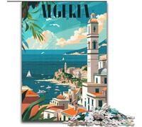 Puzzle 1000 pièces pour Adultes et Adolescents Côte algérienne Anti-Stress Séjour de Vacances Tuer Le Temps Décoration Parfaite pour Les 14 Ans et Plus (38x26cm) 1000 pièces