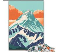 Puzzle 1000 pièces pour Adultes et Adolescents Coucher de Soleil sur l'Everest, pour Les 14 Ans et Plus pour Un Jeu éducatif, Un défi, Un Jouet, Un Cadeau pour Les Anniversaires 26x38cm