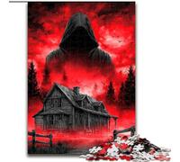 Puzzle 1000 pièces pour Adultes et Adolescents Dark Castle, à partir de 14 Ans, idéal pour Les Couples, pour s'amuser à la Maison, comme Cadeau d'anniversaire ou de Voyage (Taille 50x75cm)