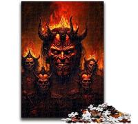 Puzzle 1000 pièces pour Adultes et Adolescents Démons de l'enfer Jouets éducatifs Jeux de Famille Cadeaux pour Amis et Famille 50x75cm