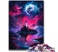 Puzzle 1000 pièces pour Adultes et Adolescents Dengta Under The Blood Moon Décoration Murale Artistique et idée Cadeau d'anniversaire pour Amis, Bureau à Domicile 50x75cm