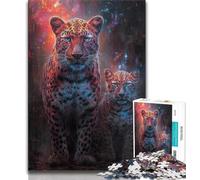 Puzzle 1000 pièces pour Adultes et Adolescents Deux léopards, Jouet éducatif et décompressant, Cadeau d'anniversaire, 38x26cm