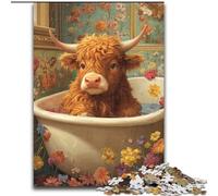 Puzzle 1000 pièces pour Adultes et Adolescents Difficile à réaliser, mais Amusant et Humoristique Affiche et fiche de Questions-réponses Assorties 26x38cm