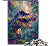 Puzzle 1000 pièces pour Adultes et Adolescents, Dinosaure, Jouet éducatif et décompressant, idéal pour la décoration de Bureau (Taille 50x75cm)