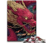 Puzzle 1000 pièces pour Adultes et Adolescents Dragon Chinois pour Les 14 Ans et Plus Difficile à réaliser, mais Amusant et Humoristique Superbes Cadeaux et Jouets 38x26cm