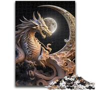 Puzzle 1000 pièces pour Adultes et Adolescents Dragon Courageux Aide Le Cerveau à exercer Jouets addictifs pour cultiver la Patience Convient aux Couples 50x75cm
