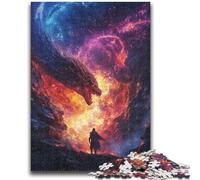Puzzle 1000 pièces pour Adultes et Adolescents Dragon Fantastique Difficile à réaliser mais Amusant et Humoristique Anniversaire et Cadeaux Uniques 50x75cm