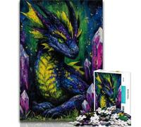 Puzzle 1000 pièces pour Adultes et Adolescents Dragon mystérieux 1000 pièces pour Adultes, Jouets de Jeu Chaque pièce est Unique - Jeu Familial Stimulant et Amusant (Taille 38x26cm)