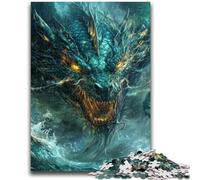 Puzzle 1000 pièces pour Adultes et Adolescents Dragon mystérieux Entraînez Votre Cerveau et Vos Mains Cadeaux pour Amis et Famille 38x26cm