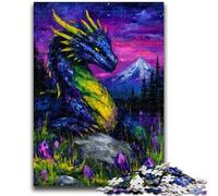 Puzzle 1000 pièces pour Adultes et Adolescents Dragon mystérieux Jeu Stimulant et Jeu en Famille Cadeaux du Père Noël Secret 50x75cm
