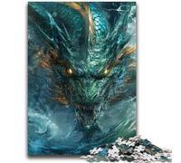 Puzzle 1000 pièces pour Adultes et Adolescents Dragon mystérieux Jouet éducatif Anti-Stress Cadeaux du Père Noël Secret pour Les 14 Ans 26x38cm