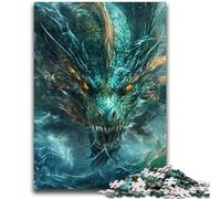 Puzzle 1000 pièces pour Adultes et Adolescents Dragon mystérieux pour Jeu éducatif, Jouet de défi, décoration d'intérieur Unique et Cadeaux 50x75cm