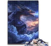 Puzzle 1000 pièces pour Adultes et Adolescents Dragon mystérieux pour Jeu éducatif, Jouet de défi, décoration d'intérieur Unique et Cadeaux 26x38cm