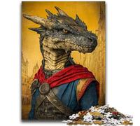 Puzzle 1000 pièces pour Adultes et Adolescents, Dragon Rider, Anti-Stress, défi Difficile, idéal comme Cadeau pour Toute la Famille, 26x38cm