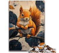 Puzzle 1000 pièces pour Adultes et Adolescents Écureuil pour Jeu éducatif Défi Jouet Offrez des Cadeaux pour Toute la Famille 50x75cm