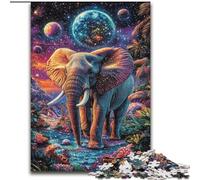 Puzzle 1000 pièces pour Adultes et Adolescents, éléphant de la Galaxie, Aide Le Cerveau à exercer, Jouets addictifs pour cultiver la Patience, décoration Parfaite 38x26cm