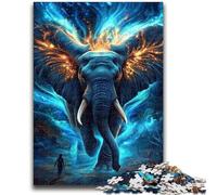 Puzzle 1000 pièces pour Adultes et Adolescents, éléphants de l'espace, Jouet éducatif Anti-Stress, Cadeaux du Père Noël Secret pour Les 14 Ans, 26x38cm