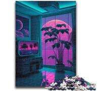 Puzzle 1000 pièces pour Adultes et Adolescents, esthétique Vaporwave, Jeu éducatif, défi, Jouet, décoration intérieure Unique et Cadeaux, 26x38cm