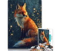 Puzzle 1000 pièces pour Adultes et Adolescents, Fantasy Fox, défi d'intelligence cérébrale, Jouets addictifs, Cadeau d'anniversaire, décoration Murale (75x50cm)