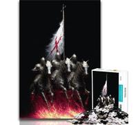 Puzzle 1000 pièces pour Adultes et Adolescents Fantasy Knight, Jeux éducatifs, décoration d'intérieur, idéal comme Cadeau pour Toute la Famille (75x50cm)