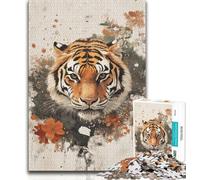 Puzzle 1000 pièces pour Adultes et Adolescents Fantasy Tiger 1000 pièces pour Adultes, Cadeau d'anniversaire, décoration Murale pour Les 14 Ans et Plus (Taille 38x26cm)