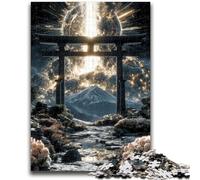 Puzzle 1000 pièces pour Adultes et Adolescents Fantasy Torii Gate 1000 pièces pour Adolescents, pour Un Jeu Stimulant et Familial (50x75cm)