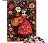 Puzzle 1000 pièces pour Adultes et Adolescents, Femme crâne en Sucre, Jouets éducatifs, Jeux familiaux, Anniversaires et Cadeaux Uniques (Taille 26x38cm)
