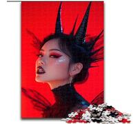 Puzzle 1000 pièces pour Adultes et Adolescents, Fille du Diable, Anti-Stress, défi Difficile, décoration d'intérieur, Jouets (Taille 50x75cm)