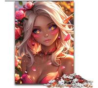 Puzzle 1000 pièces pour Adultes et Adolescents, Fille Elfe animée, à partir de 14 Ans Un Jeu Stimulant à Offrir à Toute la Famille et aux Amis (Taille 50x75cm)