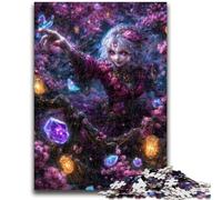 Puzzle 1000 pièces pour Adultes et Adolescents - Fille Elfe mystérieuse - Jeu Impossible - Cadeau d'anniversaire de Noël - 26x38cm