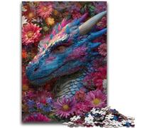 Puzzle 1000 pièces pour Adultes et Adolescents Fleur Dragon Bébé 1000 pièces pour Adultes, Jouet éducatif intellectuel décompressant Décoration Parfaite 38x26cm