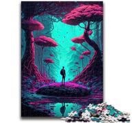 Puzzle 1000 pièces pour Adultes et Adolescents : Forêt Fluo, Vagabond, stimule Le Cerveau, Jouets addictifs pour cultiver la Patience, Collection d'artistes, Beaux-Arts, 50x75cm