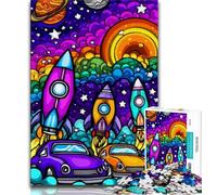 Puzzle 1000 pièces pour Adultes et Adolescents, fusée 1000 pièces, Jouet éducatif Anti-Stress, Cadeau pour Amis et Famille (Taille 38x26cm)