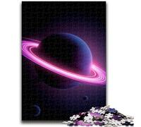 Puzzle 1000 pièces pour Adultes et Adolescents Galaxie Violette, Difficile avec des pièces entièrement emboîtables de Formes aléatoires 26x38cm