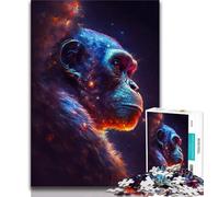 Puzzle 1000 pièces pour Adultes et Adolescents Galaxy Art Monkey Puzzle 1000 pièces Anti-Stress défi Difficile Cadeaux du Père Noël Secret 75x50cm