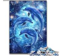 Puzzle 1000 pièces pour Adultes et Adolescents Galaxy Dolphin, pour Les 14 Ans et Plus, Jeu éducatif, défi, Jouet, Cadeau d'anniversaire 50x75cm