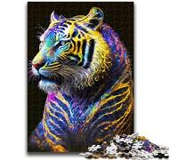 Puzzle 1000 pièces pour Adultes et Adolescents Galaxy Fantasy Tiger Game Toys Chaque pièce est Unique - Jeu Familial Stimulant et Amusant 26x38cm