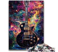 Puzzle 1000 pièces pour Adultes et Adolescents Galaxy Guitare Puzzle 1000 pièces, Jouets éducatifs, Jeux Anti-Stress, Cadeaux d'anniversaire Uniques (38x26cm)