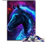 Puzzle 1000 pièces pour Adultes et Adolescents Galaxy Horse, Jeu de Quiz pour développer l'amour Entre Couples à partir de 14 Ans (Taille 26x38cm)
