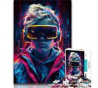Puzzle 1000 pièces pour Adultes et Adolescents Game Boy, Anti-Stress, Staycation Kill Time Wishlist avec Père Noël (75x50cm)