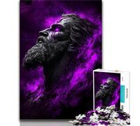 Puzzle 1000 pièces pour Adultes et Adolescents Golden Fantasy Jesus, Un Cadeau éducatif idéal pour Toute la Famille 75x50cm