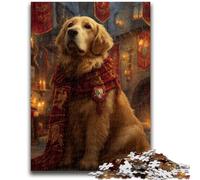 Puzzle 1000 pièces pour Adultes et Adolescents, Golden Retriever Magique, Jouets éducatifs, Jeux familiaux, Anniversaires et Cadeaux Uniques (75x50cm)