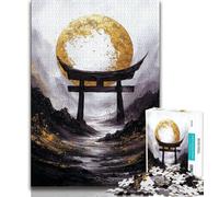 Puzzle 1000 pièces pour Adultes et Adolescents Golden Torii Gate, Aide Le Cerveau à exercer des Jouets addictifs pour cultiver la Patience et améliorer la mémoire (75x50cm)