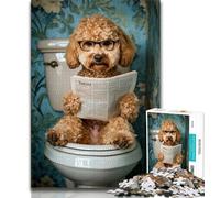 Puzzle 1000 pièces pour Adultes et Adolescents Goldendoodle Mignon, Puzzle 1000 pièces, Jouet éducatif Anti-Stress, Superbes Cadeaux et Jouets (Taille 75x50cm)